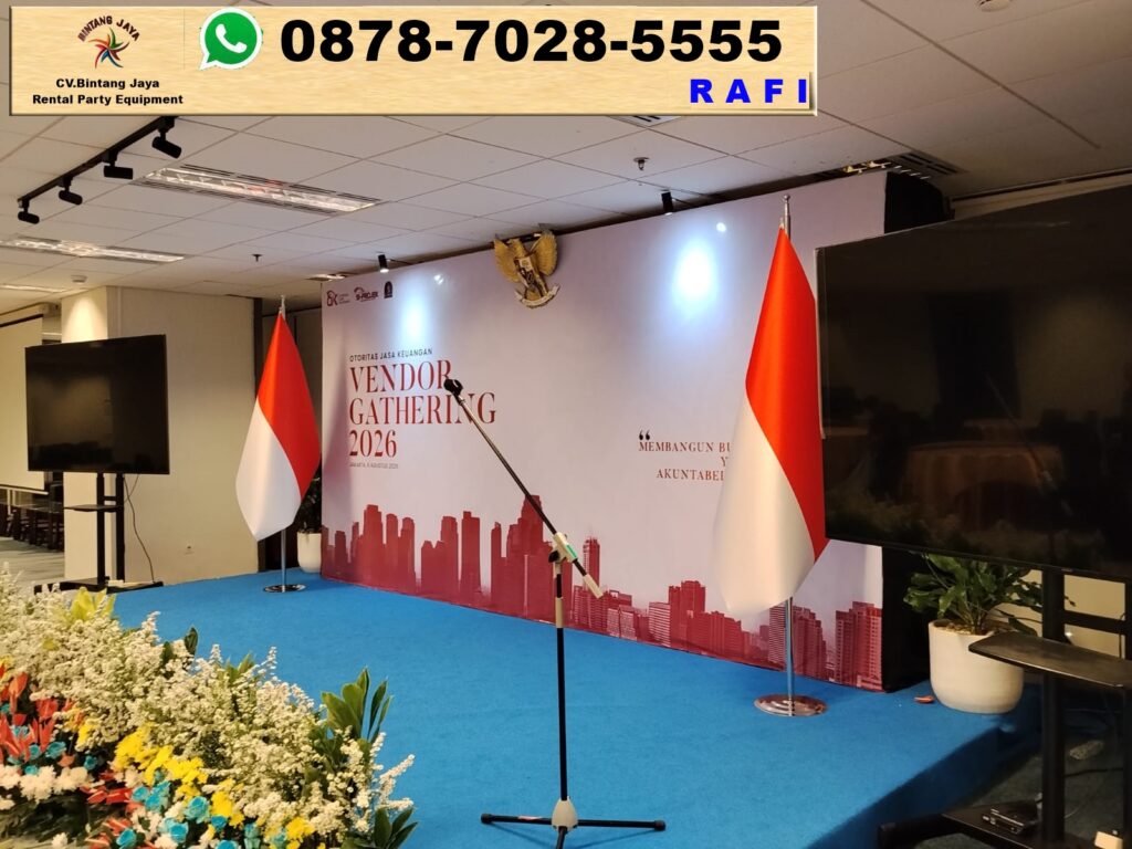 Paket Sewa Backdrop Dan Panggung Serta Mini Garden Jakarta