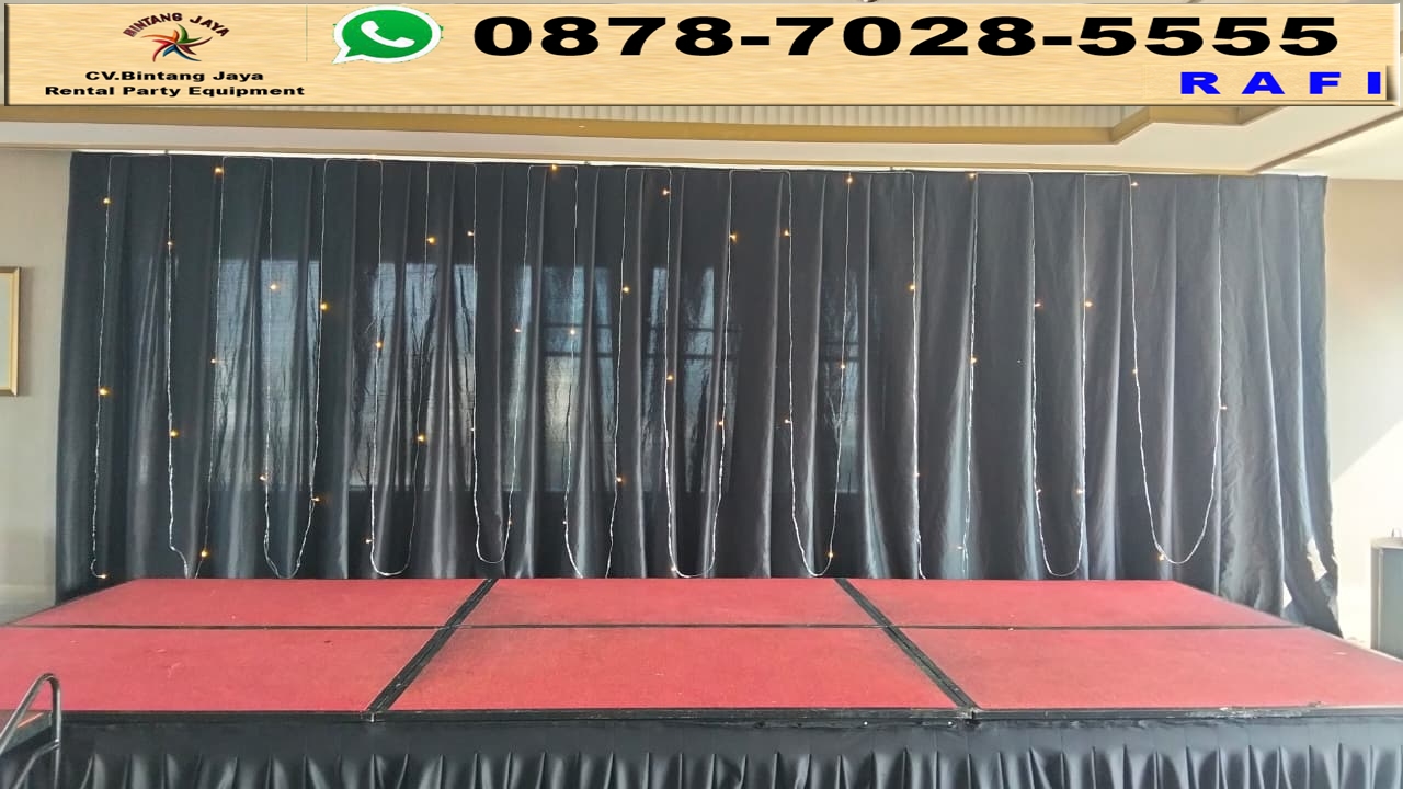 Rental Black Curtain Event Thamrin Nine Ballroom