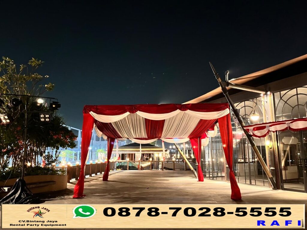 Rental Tenda Putih Merah Event Batavia PIK 0878-7028-5555