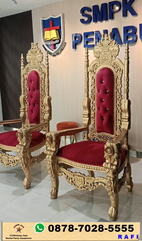 Sewa Kursi Singgasana Merah Jakarta Pusat 0878-7028-5555