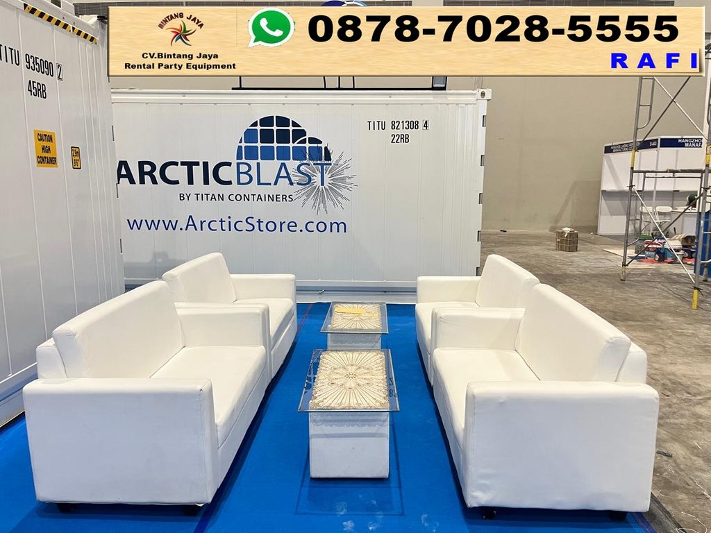 Rental Sofa Double Putih Jakarta 0878-7028-5555