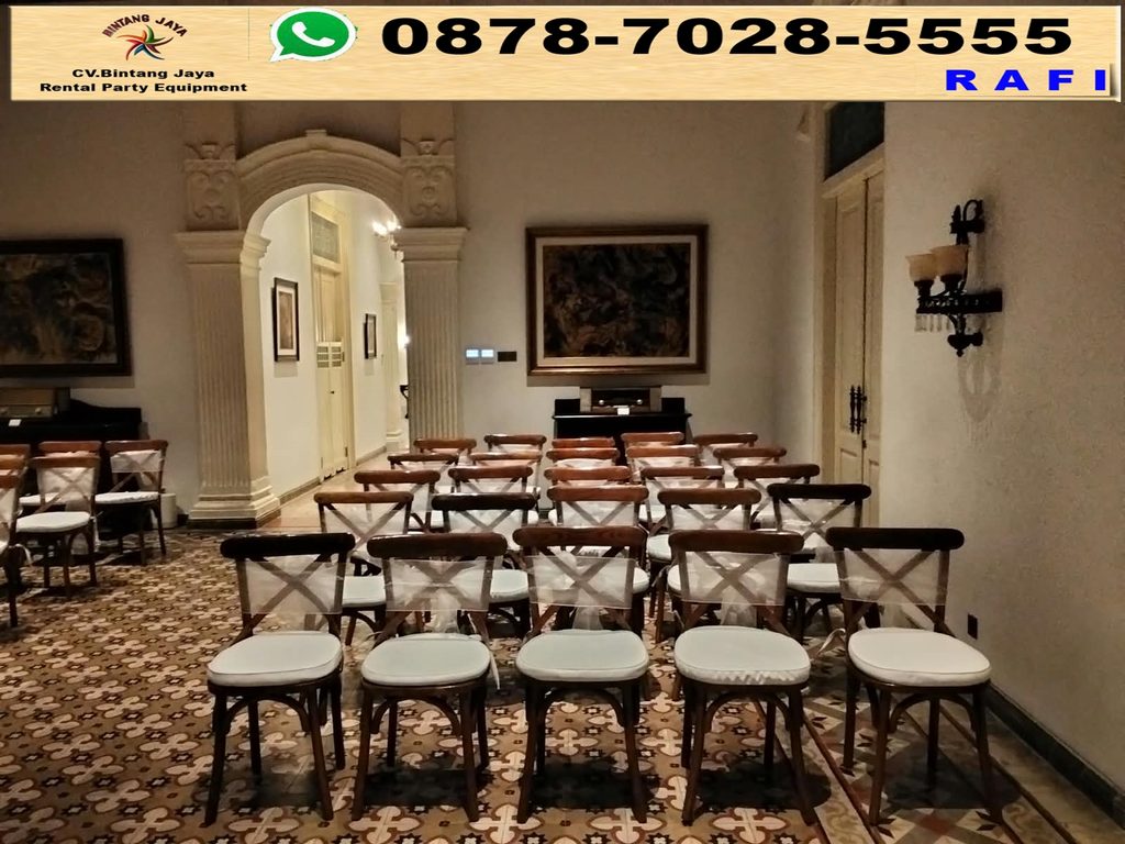Sewa Kursi Cross Back Dan Meja Kotak Jakpus 0878-7028-5555