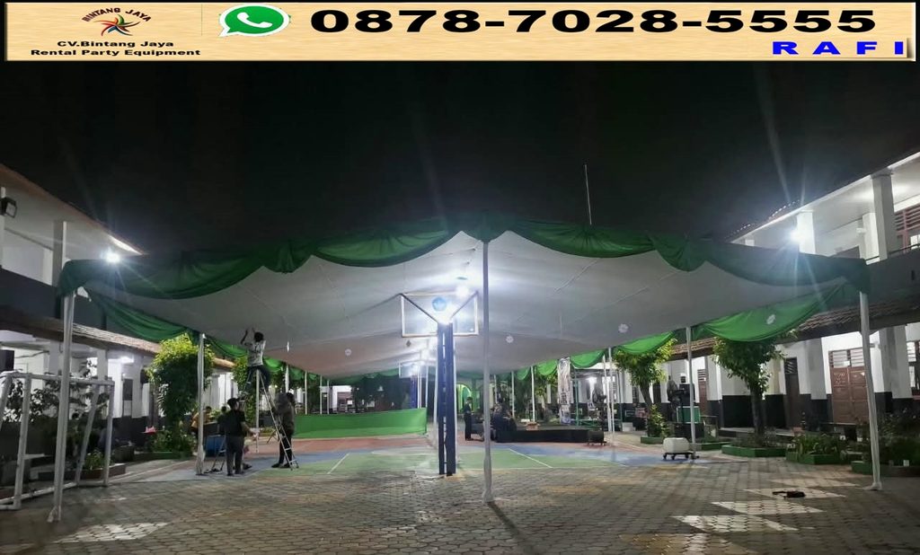 Sewa Tenda Plafon Rumbai Hijau Bekasi 0878-7028-5555