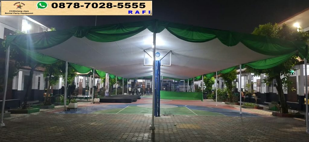 Sewa Tenda Plafon Rumbai Hijau Bekasi 0878-7028-5555