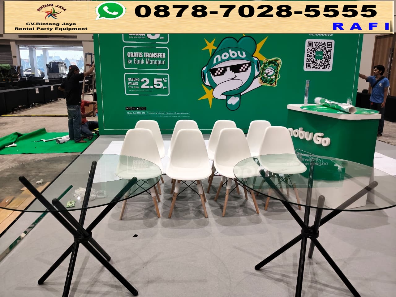 Jasa Sewa Kursi Scramble Plus Meja Dealing Kaca Jakarta