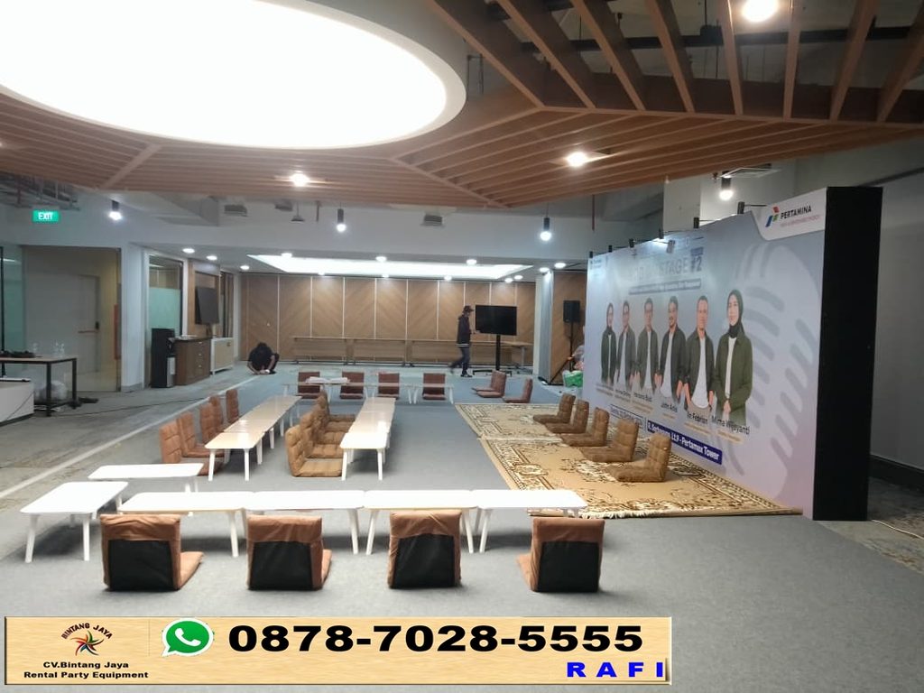 Rental Kursi Lesehan & Karpet Permadani Event Graha Pertamina Gambir Jakarta Pusat
