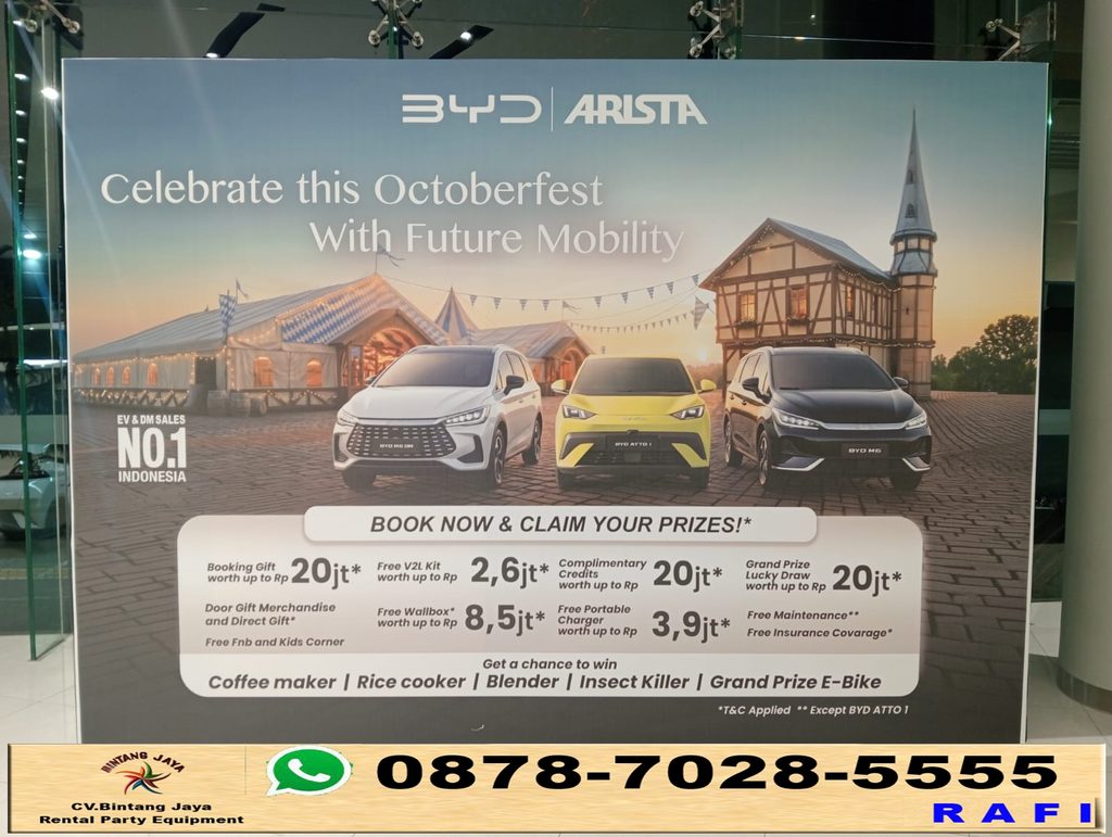 Sewa Backdrop Event BYD Arista Sentul Bogor 0878-7028-5555