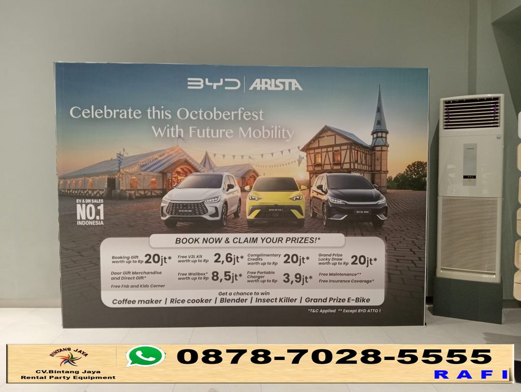Sewa Backdrop Event BYD Arista Sentul Bogor 0878-7028-5555