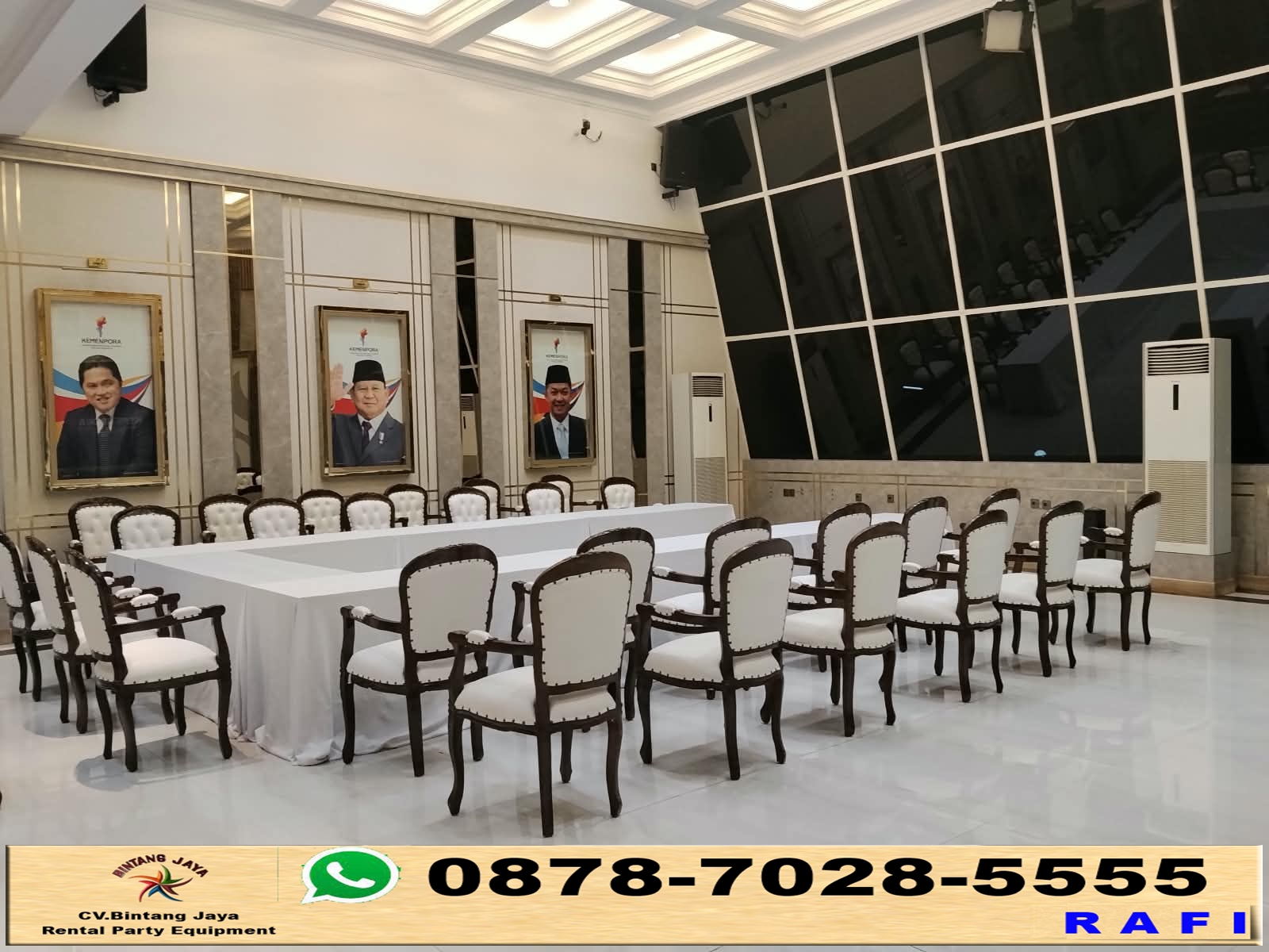 Sewa Kursi Kayu VIP Dan Meja Di Tangerang Selatan