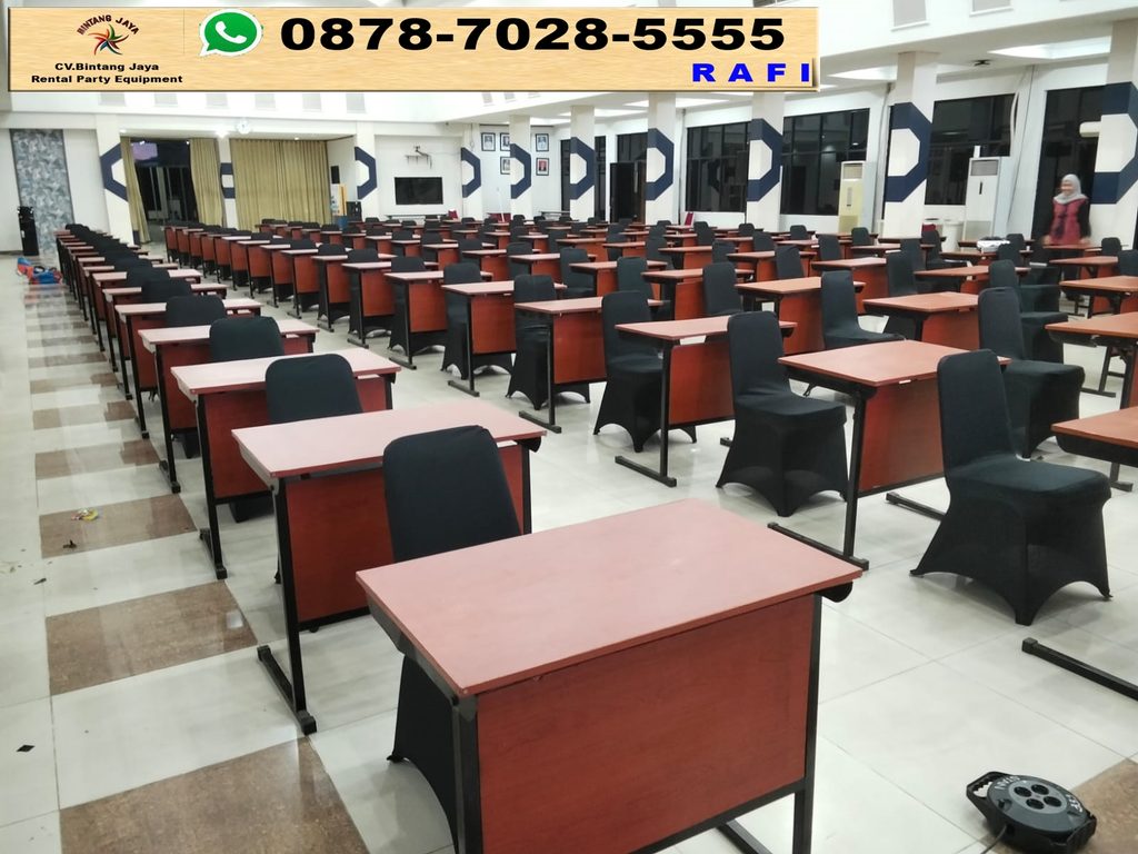 Sewa Meja Test HPL Event Bea & Cukai Jakarta